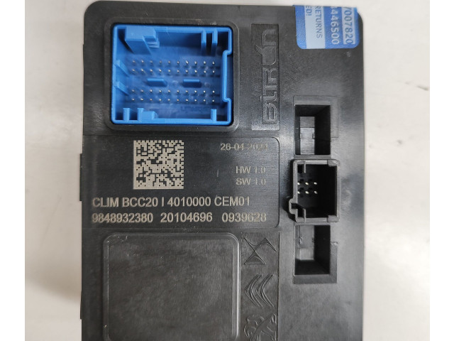 Блок управления климат-контролем 9848932380   Peugeot 2008 II