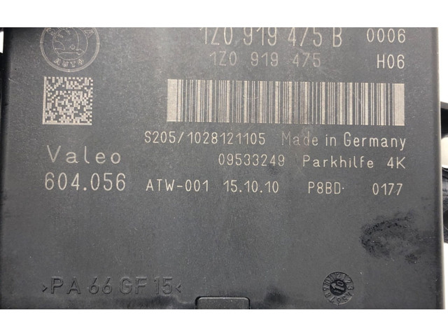 Блок управления парковки 1Z0919475B Skoda Octavia Mk2 (1Z)