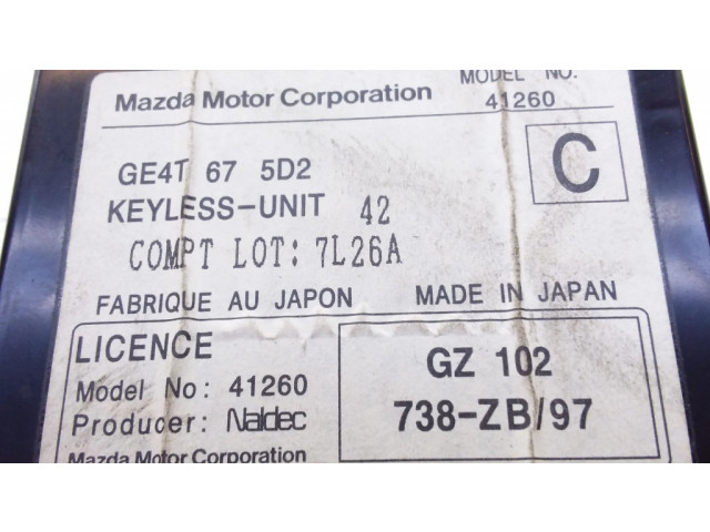 Блок управления GE4T675D2, 738ZB97 Mazda 626