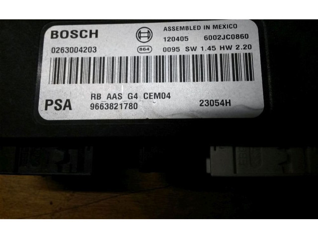 Блок управления 9663821780, 9663821780 Citroen C5