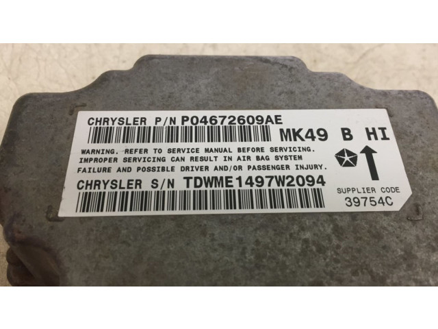 Блок подушек безопасности P04672609AE, TDWME1497W2094 Jeep Compass