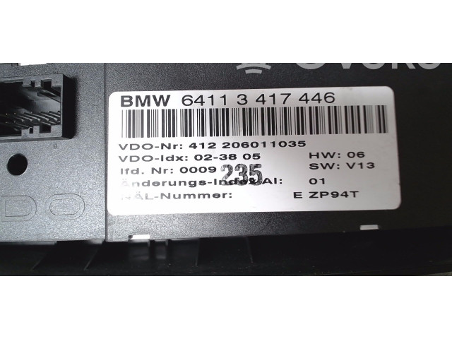 Блок управления климат-контролем 64113417446 BMW X3 E83