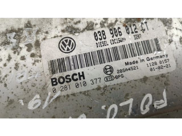 Řídící jednotka 038906012CT, 0281010377 Volkswagen Polo III 6N 6N2 6NF 2000