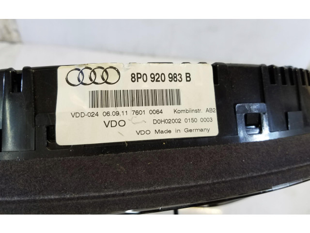 Панель приборов Audi A3 S3 8P