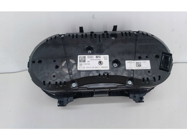 Панель приборов Skoda Octavia Mk3 (5E)