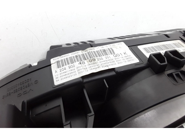 Přístrojová deska Mercedes-Benz C W204 2012 A2049004809