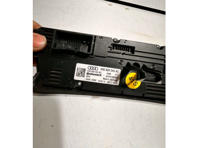 Блок управления климат-контролем 4G0820043AC   Audi A6 S6 C7 4G
