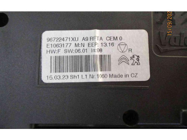 Блок управления климат-контролем 96722471XU, 96722471XU Peugeot 2008 II