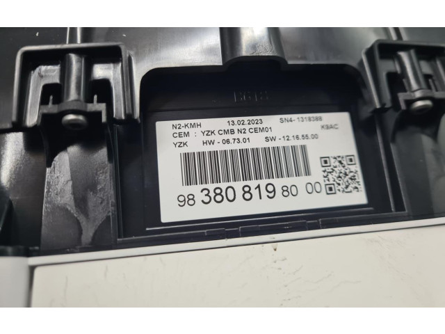 Přístrojová deska Citroen Berlingo 2023 9838081980, 33.611KM