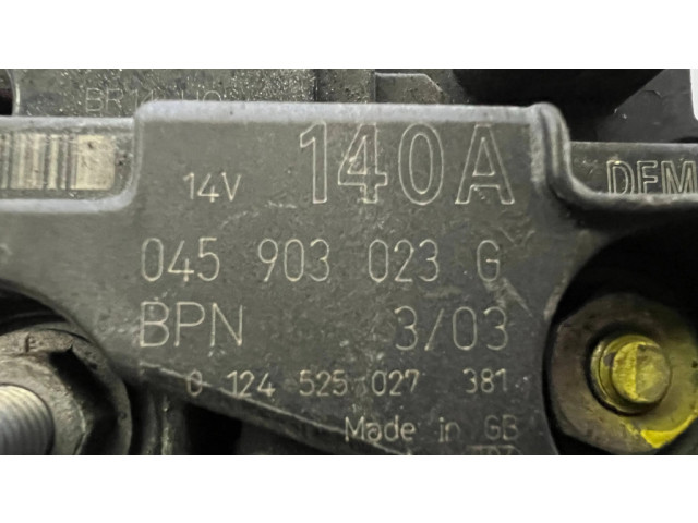 Генератор 045903023G, 0124525027   Audi A2 1.4     