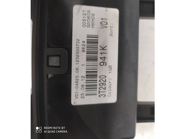 Панель приборов 3T2920941K, 1252503732 Skoda Superb B6 (3T)
