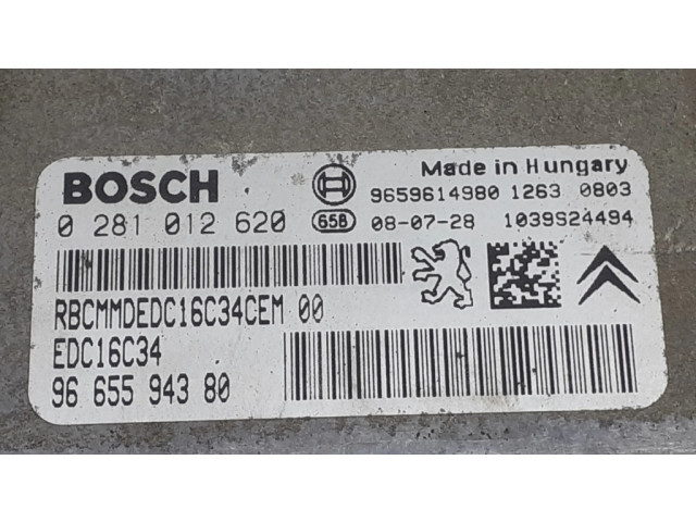 Řídící jednotka 0281012620, 965594380   Citroen Berlingo 2008