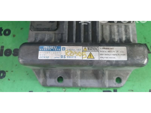 Блок управления двигателем Блок управления 1125000280, 8980741470 Opel Meriva A