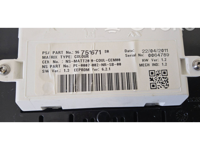 Панель приборов 9675167180, 0064789 Citroen DS4