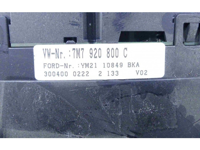 Přístrojová deska Seat Alhambra (Mk1) 2000 7M7920800C, IMPRK1045543