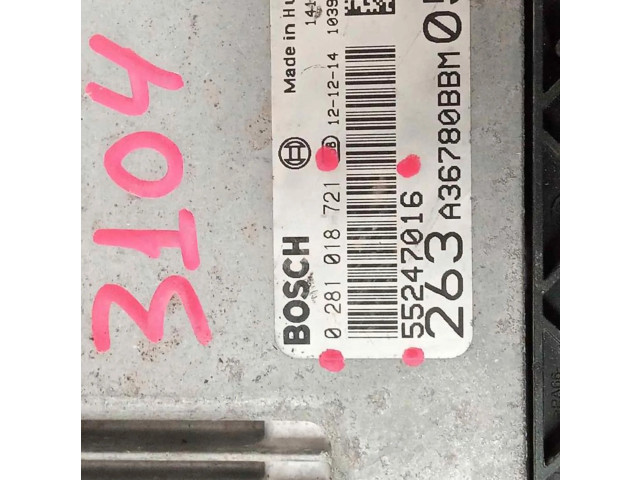 Řídící jednotka 0281018721, CENTRALITAMOTORUCE Fiat Doblo 2010