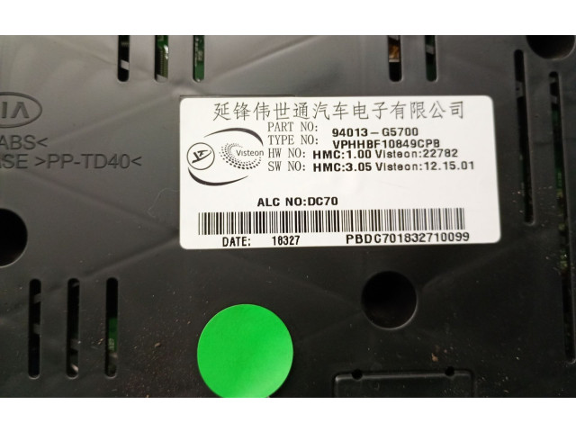 Панель приборов 94013G5700, 94013G5700 KIA Niro