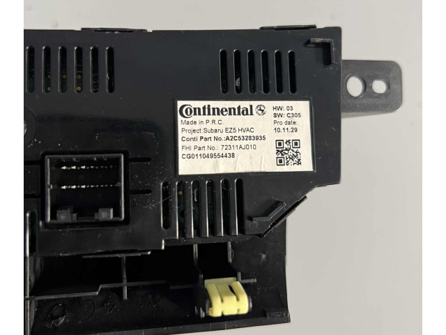 Блок управления климат-контролем A2C53283935, CG011049554438 Subaru Outback