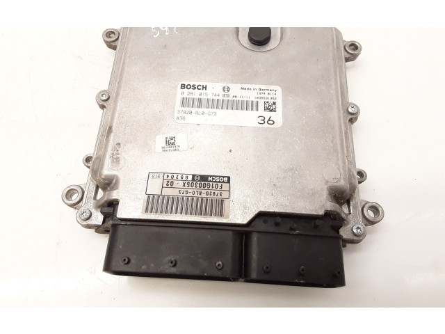 Блок управления двигателя 0281015744, 37820RL0G73 Honda Accord