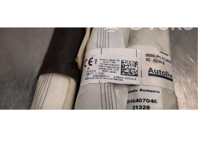 Боковая подушка безопасности 985P003312R   Renault Clio V