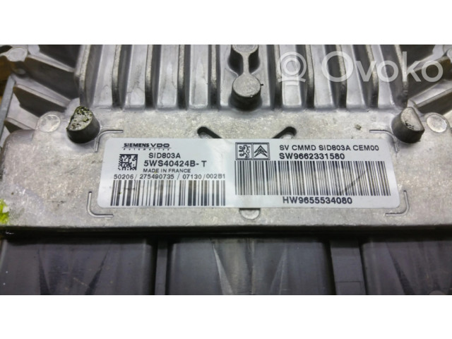 Блок управления двигателя SW9662331580, HW9655534080   Citroen C5