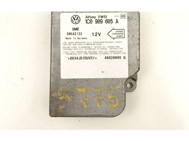 Блок подушек безопасности 1C0909605A, 5WK43122   Volkswagen Golf SportWagen