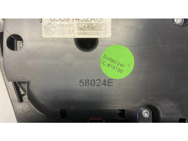 Блок управления климат-контролем 05091432AG Jeep Cherokee