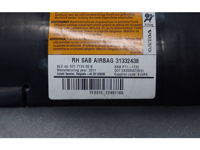 Подушка безопасности в сиденье 31332438, 621712600B Volvo S80