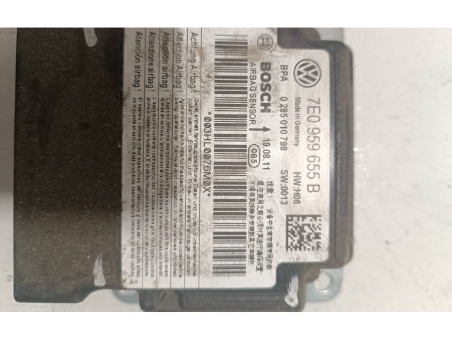 Блок подушек безопасности 7E0959655B, 0285010798 Volkswagen Caddy
