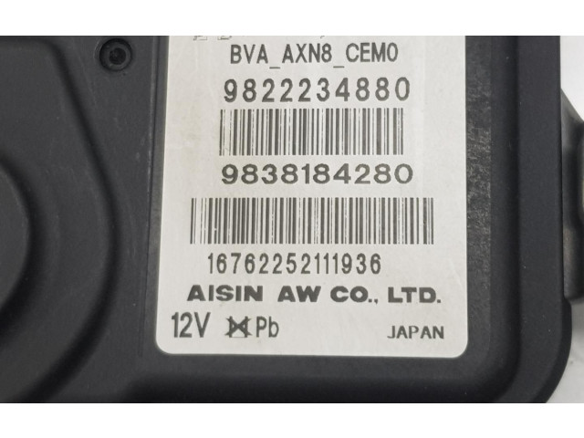 Блок управления коробкой передач 9822234880, 9822234880   Citroen SpaceTourer M