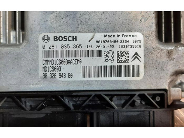 Řídící jednotka 9818703480 Peugeot 308 2019