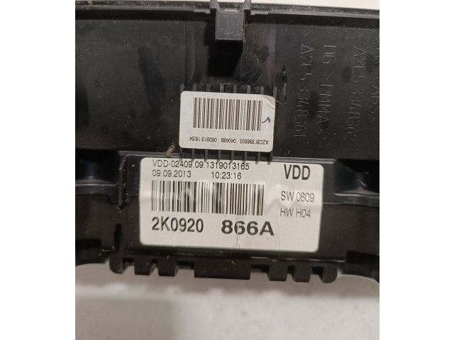 Přístrojová deska  Volkswagen Caddy 2012 2K0920866A  
