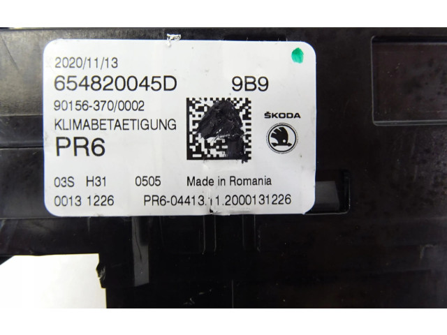 Блок управления климат-контролем 654820045D   Skoda Scala