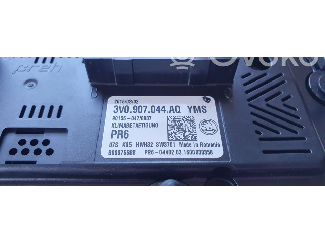 Блок управления климат-контролем 3V0907044AQ   Skoda Superb B8 (3V)