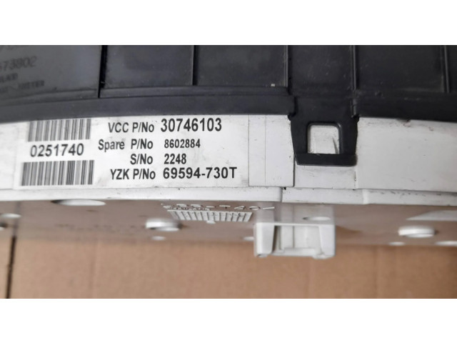Панель приборов 8602884, 69594730T   Volvo S60       