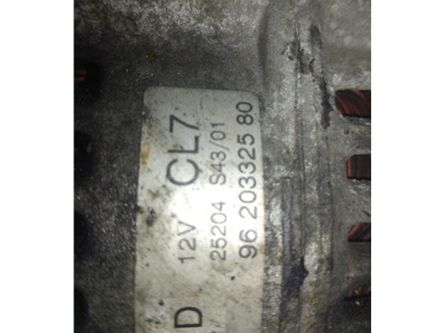 Генератор 9620332580, 12711250   Citroen Saxo      