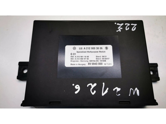 Блок комфорта A2129003806, A2129029702   Mercedes-Benz E W212   