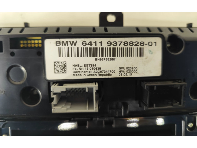 Блок управления климат-контролем 9378828, 64119378828   BMW X3 F25