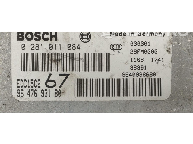 Řídící jednotka 0281011084, 0281011084 Citroen Xsara Picasso 2002
