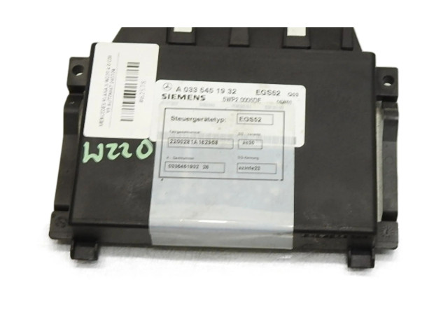 Блок управления коробкой передач A0335451932   Mercedes-Benz S W220