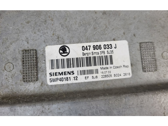 Блок управления двигателя 047906033J, 6Q2937049C   Skoda Fabia Mk1 (6Y)