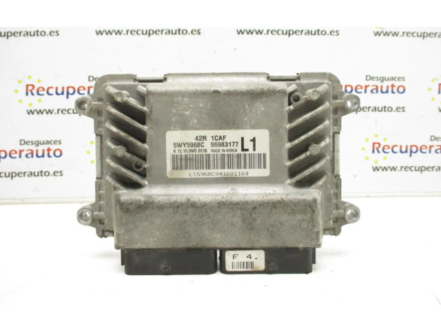 Блок управления двигателем Блок управления 5WY5968C Chevrolet Astra