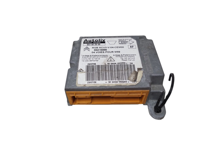 Блок подушек безопасности 9653190880, 603602500 Citroen Berlingo
