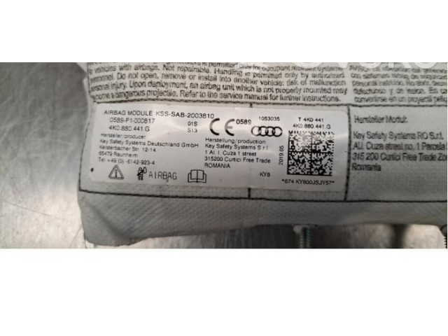 Подушка безопасности в сиденье 4K0880441G Audi e-tron