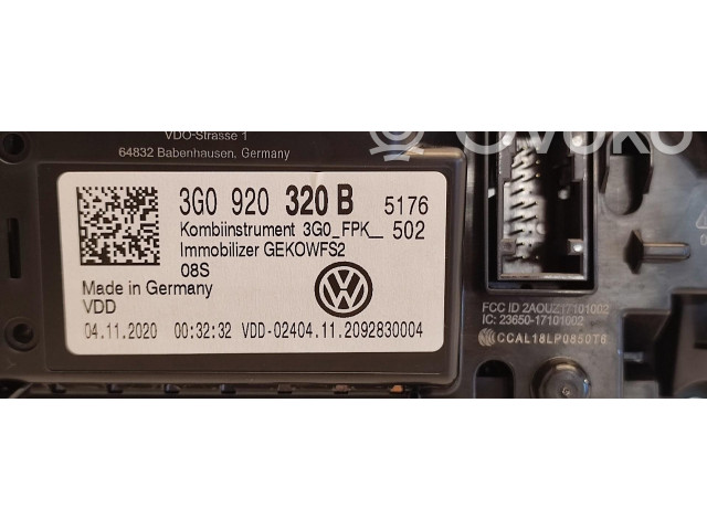 Přístrojová deska  Volkswagen Tiguan 2020 3G0920320B  