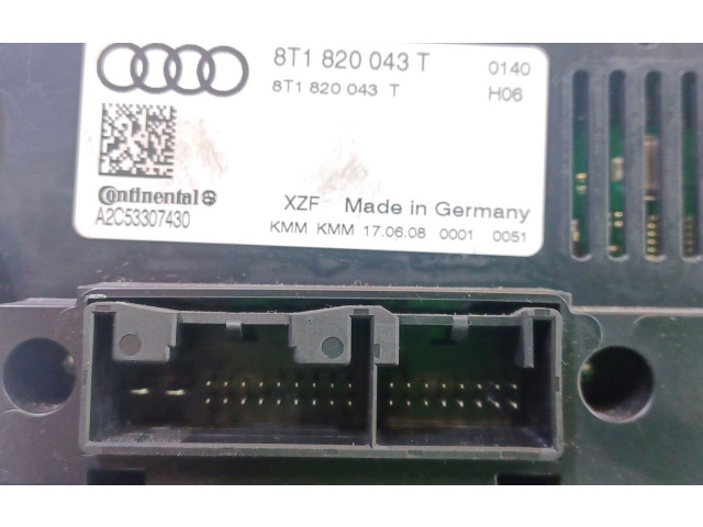 Блок управления климат-контролем 8T1820043AG Audi A4 Allroad