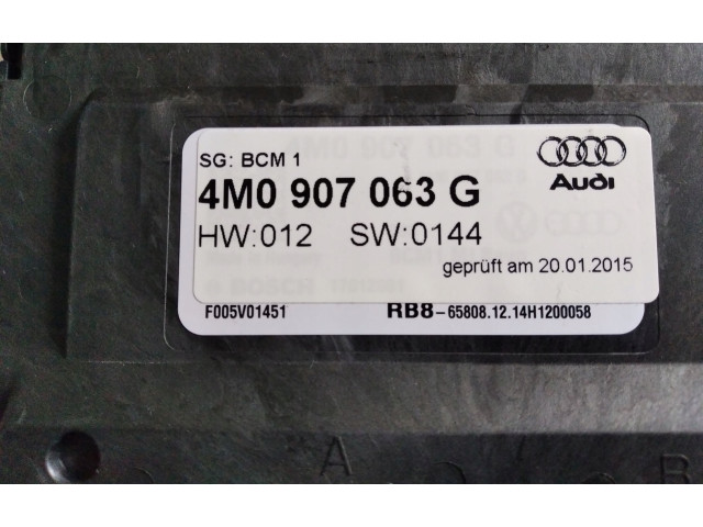 Pojistková skříňka Řídící jednotka BSM 4M0907063G Audi Q7 4M 2015