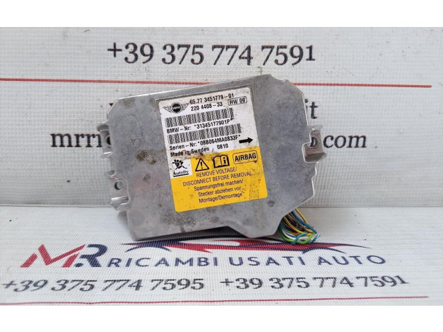 Блок подушек безопасности 65773451779-01, 65773451779-01 Mini One - Cooper Coupe R56