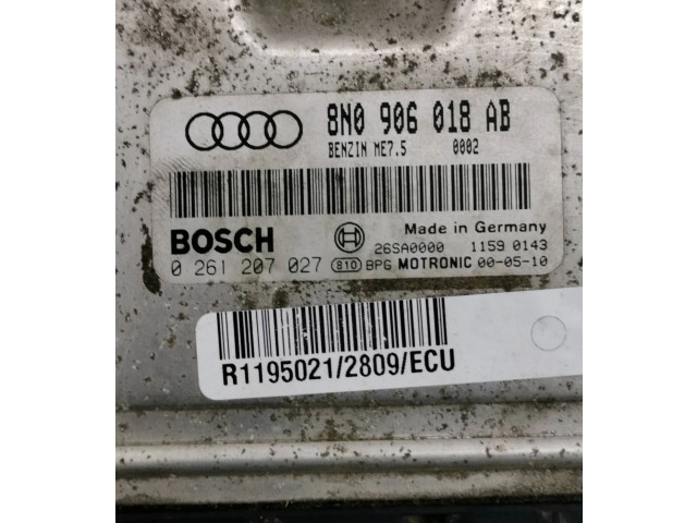 Řídící jednotka 8N0906018AB, 0261207027 Audi TT Mk1 1999