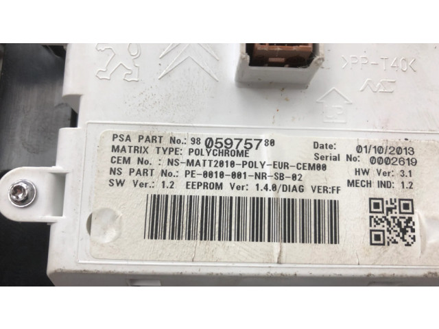 Панель приборов 9805975780, A2C80528500 Citroen DS4